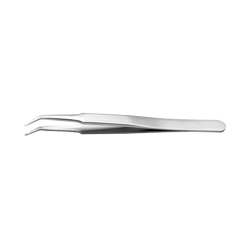RS PRO 120mm Stainless Steel Grooved Tweezer 136-9757