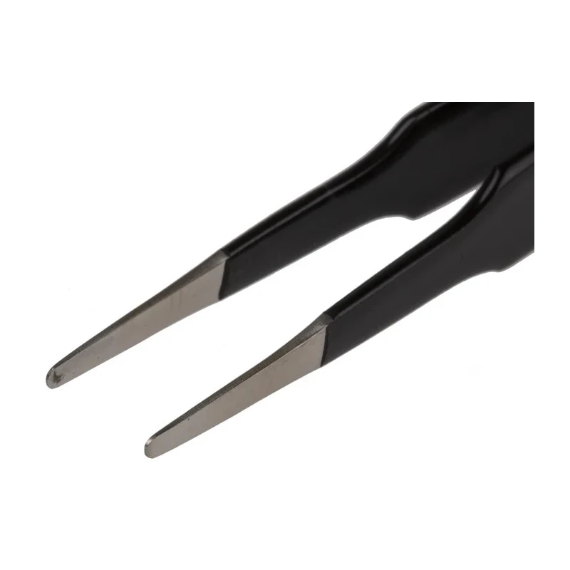 RS PRO 120mm Stainless Steel ESD Safe Tweezer 136-9768