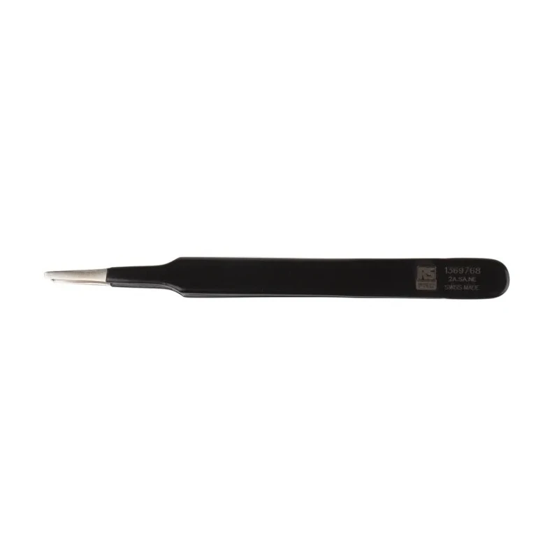 RS PRO 120mm Stainless Steel ESD Safe Tweezer 136-9768