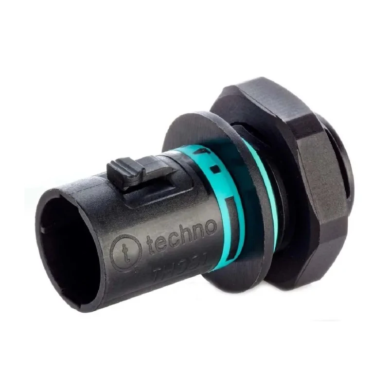 RS PRO TeePlug Series Panel Mount Tee Plug Male Screw 2-Pole 10A 400V IP68 136-9903