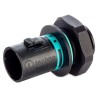 RS PRO TeePlug Series Panel Mount Tee Plug Male Screw 2-Pole 10A 400V IP68 136-9903