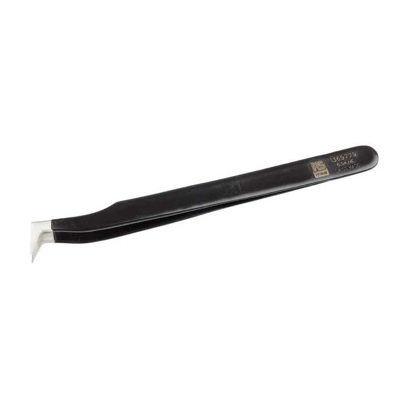 RS PRO 120mm Stainless Steel ESD Safe Tweezer 136-9779