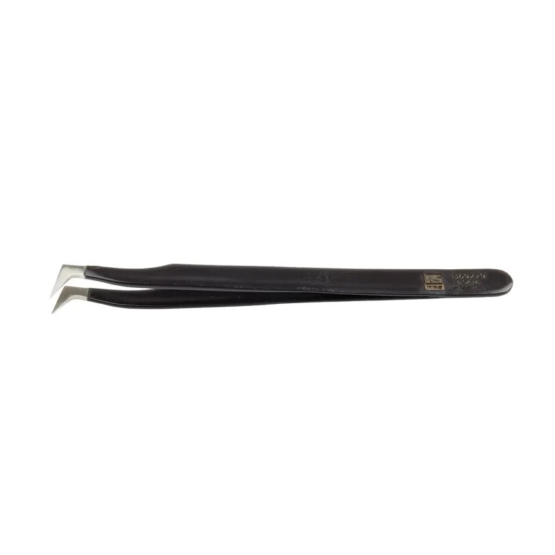 RS PRO 120mm Stainless Steel ESD Safe Tweezer 136-9779