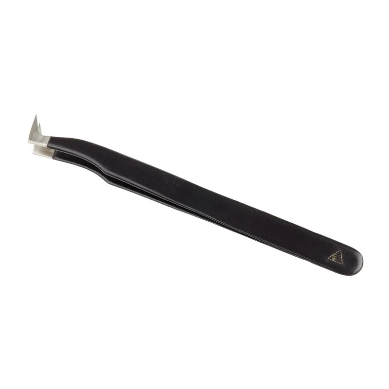 RS PRO 120mm Stainless Steel ESD Safe Tweezer 136-9779