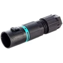 RS PRO TeePlug Series Cable Tee Plug Male Screw 2-Pole 10A 400V 1-Way IP68 136-9894
