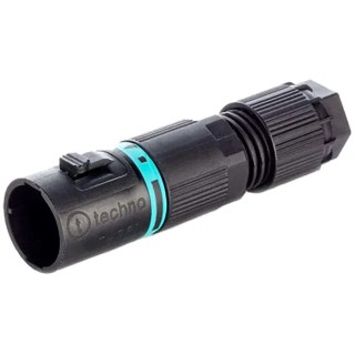 RS PRO TeePlug Series Cable Tee Plug Male Screw 2-Pole 10A 400V 1-Way IP68 136-9894