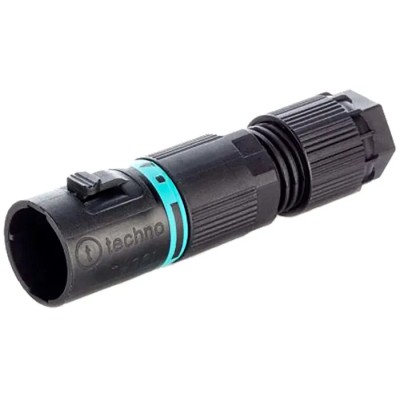 RS PRO TeePlug Series Cable Tee Plug Male Screw 2-Pole 10A 400V 1-Way IP68 136-9894