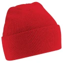 RS PRO Red Acrylic Cuffed Beanie Hat Soft Touch Double Layered Knit 137-0292