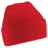 RS PRO Red Acrylic Cuffed Beanie Hat Soft Touch Double Layered Knit 137-0292