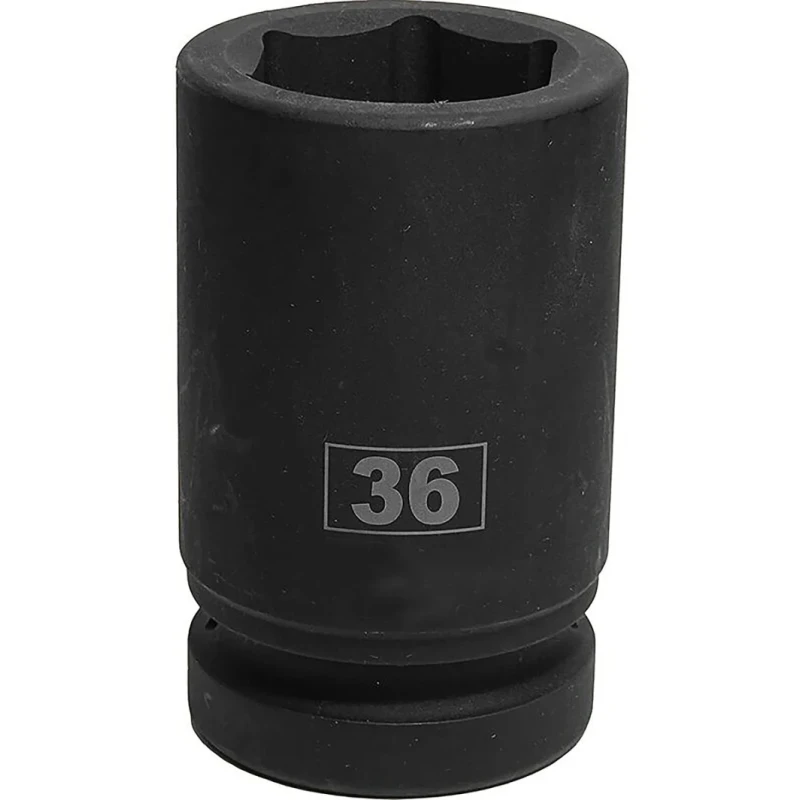 RS PRO 36 mm Deep Impact Socket 1 in Drive Chrome Molybdenum Steel Blackened Finish 137-0942