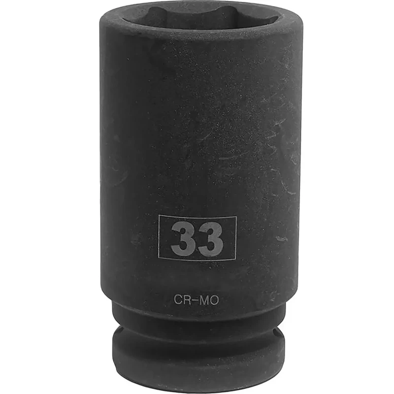 RS PRO Deep Impact Socket 33 mm Socket Size 19.05 mm Drive, Chrome Molybdenum Steel Blackened Finish 137-0932