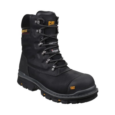 Caterpillar Premier Black Composite Toe Capped Men's Safety Boots Size UK 9, EN ISO 20345:2011 S3 HRO SRC P720150