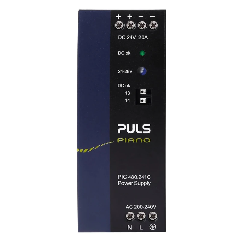 TRACOPOWER PIANO Switched Mode DIN Rail Power Supply 230V AC Input 28V DC, 20A Output, 480W PIC480.241C