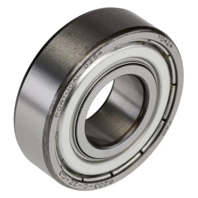 FAG Single Row Deep Groove Ball Bearing 17 mm ID 40 mm OD 12 mm Width, Double Shielded C3 Clearance 6203-C-2Z-C3