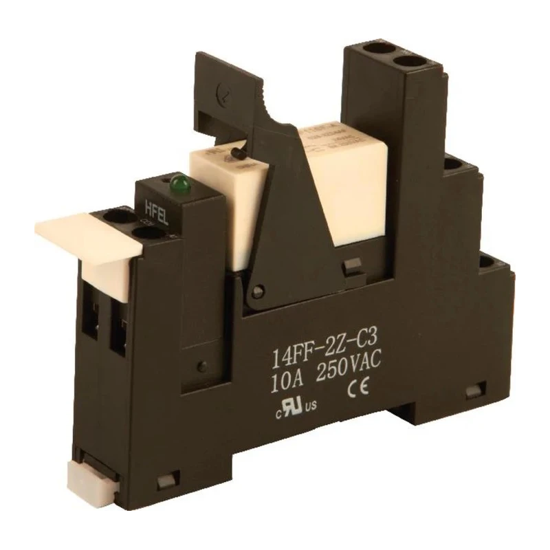 Hongfa Europe GMBH 2RM Series Interface Relay DIN Rail Mount 110V AC Coil DPDT 8A 2RM-110A-3