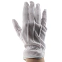 Portwest White Cotton Work Gloves Size 9 with Latex, Nitrile, Polyurethane, PVC Coating A080WHR