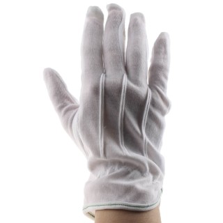 Portwest White Cotton Work Gloves Size 9 with Latex, Nitrile, Polyurethane, PVC Coating A080WHR