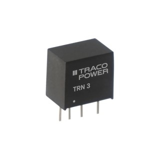 TRACOPOWER High Performance DC/DC Converter 12V DC 250mA 36V DC Input 18V Input 3W SIP Package TRN 3-2412