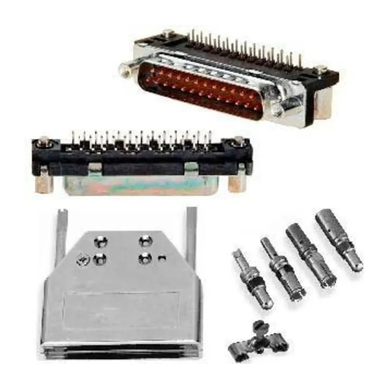 Amphenol Communications Solutions D-Sub Connector 25 Way Right Angle 2.76 mm Pitch Plug-in with Screw Male ID25P33E4GV00LF