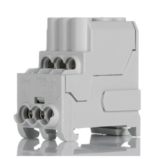 Weidmüller Distribution Block 6 Way 690 V ac 690 V dc 100A Wemid Housing Grey 1561910000