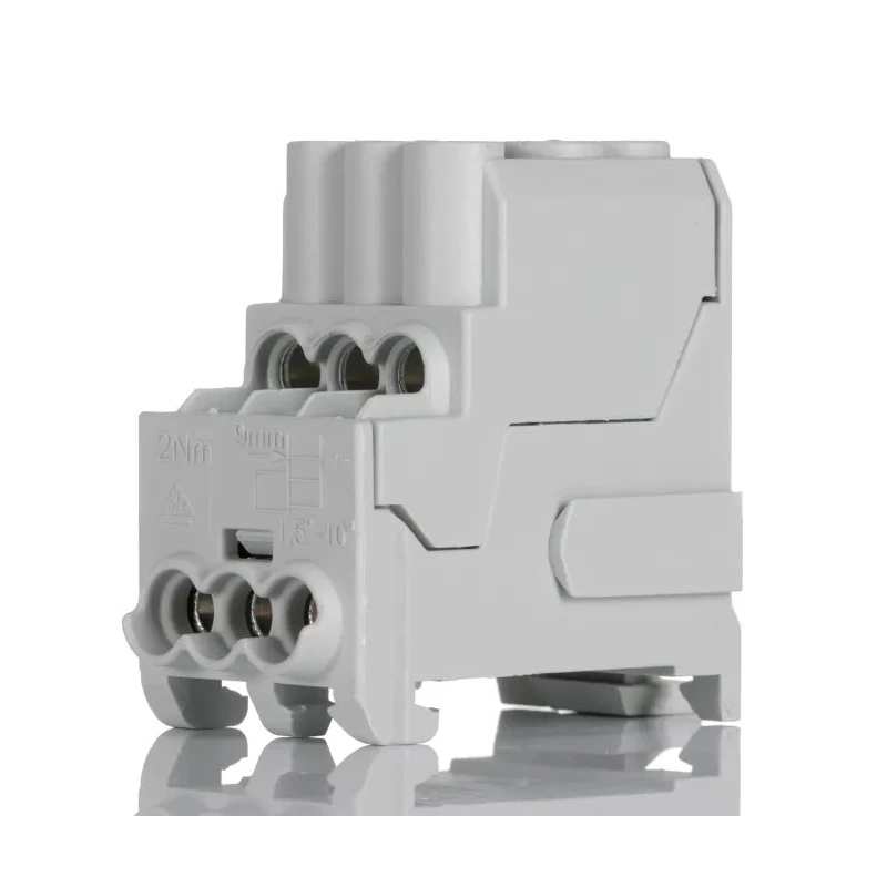 Weidmüller Distribution Block 6 Way 690 V ac 690 V dc 100A Wemid Housing Grey 1561910000