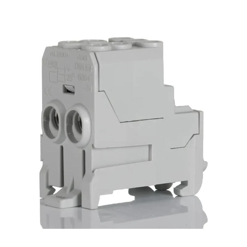 Weidmüller Distribution Block 6 Way 690 V ac 690 V dc 100A Wemid Housing Grey 1561910000