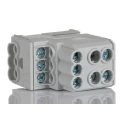 Weidmüller Distribution Block 6 Way 690 V ac 690 V dc 100A Wemid Housing Grey 1561910000