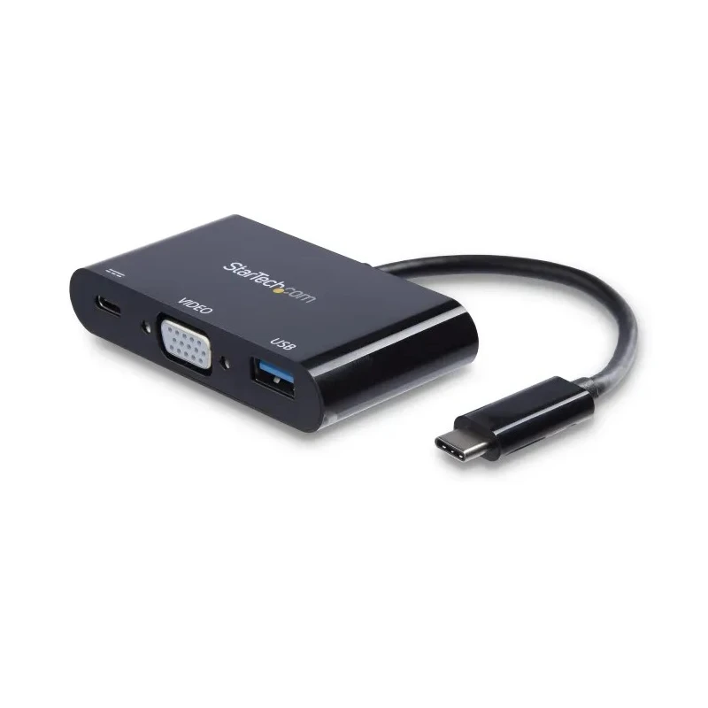StarTech.com USB-C Docking Station with VGA 2048 x 1280 Pixel Resolution, USB 3.0 Port, Thunderbolt 3 Compatible CDP2VGAUACP