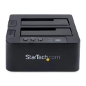 StarTech.com USB 2.5 inch, 3.5 inch Hard Drive Docking Station Dual Bay SATA III eSATA USB 3.0 147 x 132 x 70 mm SDOCK2U33RE