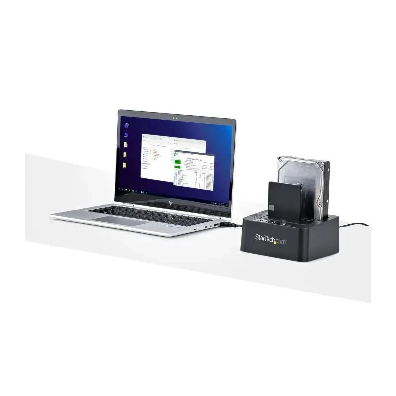 StarTech.com USB 2.5 inch, 3.5 inch Hard Drive Docking Station Dual Bay SATA III eSATA USB 3.0 147 x 132 x 70 mm SDOCK2U33RE