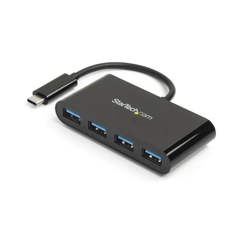 StarTech.com 4 Port USB 3.0 USB Hub, USB Bus Powered, 41 mm Width x 15 mm Height x 41 mm Depth HB30C4AB