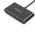 StarTech.com 4 Port USB 3.0 USB Hub, USB Bus Powered, 41 mm Width x 15 mm Height x 41 mm Depth HB30C4AB