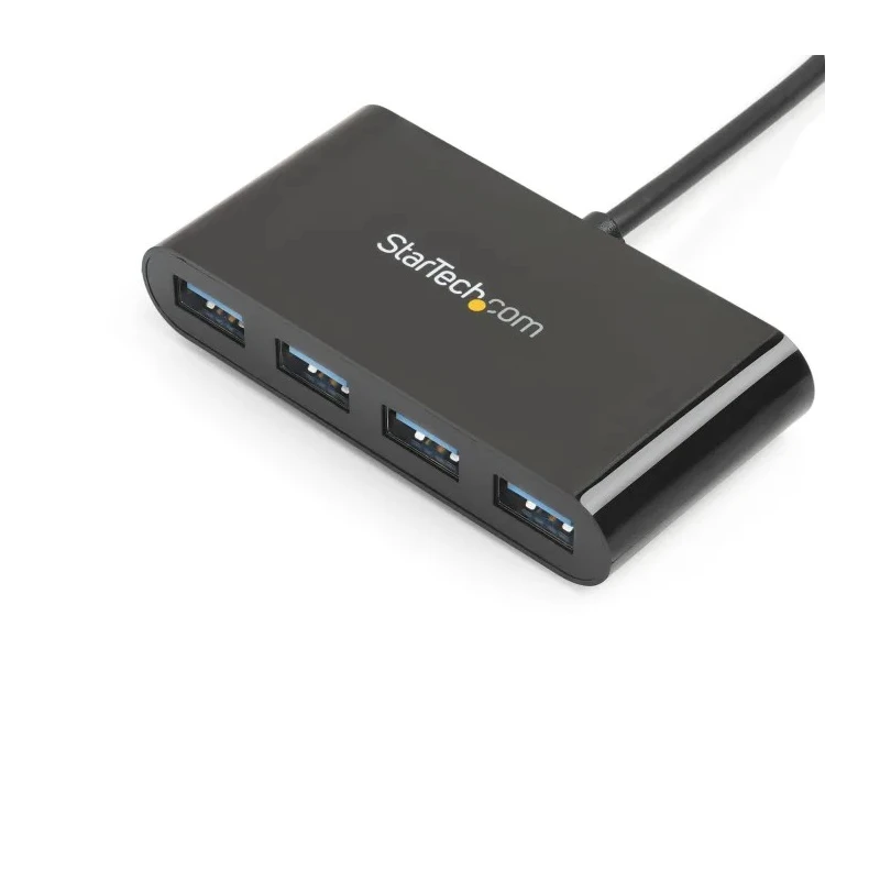 StarTech.com 4 Port USB 3.0 USB Hub, USB Bus Powered, 41 mm Width x 15 mm Height x 41 mm Depth HB30C4AB