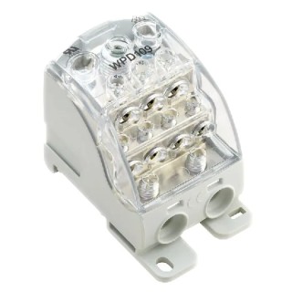 Weidmüller Power Distribution Block Grey 1-Level Screw Terminal 1.5kV DC 353A 1562090000