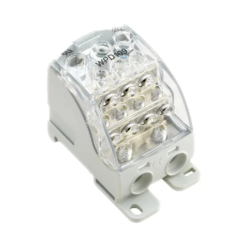 Weidmüller Power Distribution Block Grey 1-Level Screw Terminal 1.5kV DC 353A 1562090000