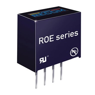 Recom 1W Through Hole DC/DC Converter 5V DC Output 200mA 3.63V DC Input SIP-4 ROE-3.305S