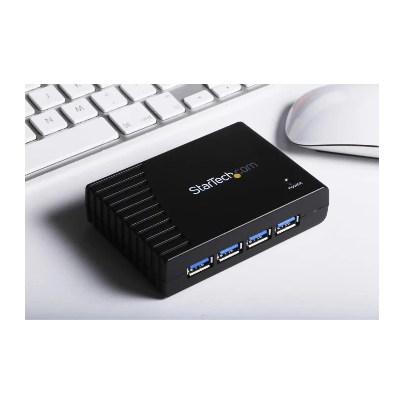 StarTech.com 4 Port USB 3.0 USB Hub AC Adapter Powered, Dimensions 95x68x23 mm ST4300USB3GB