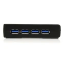 StarTech.com 4 Port USB 3.0 USB Hub AC Adapter Powered, Dimensions 95x68x23 mm ST4300USB3GB