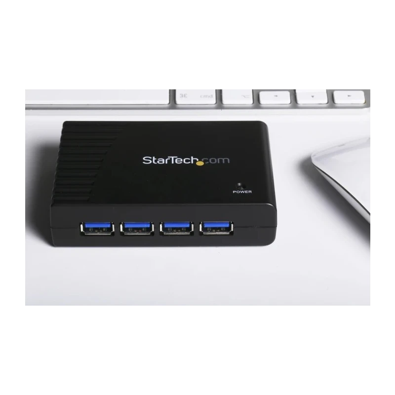 StarTech.com 4 Port USB 3.0 USB Hub AC Adapter Powered, Dimensions 95x68x23 mm ST4300USB3GB