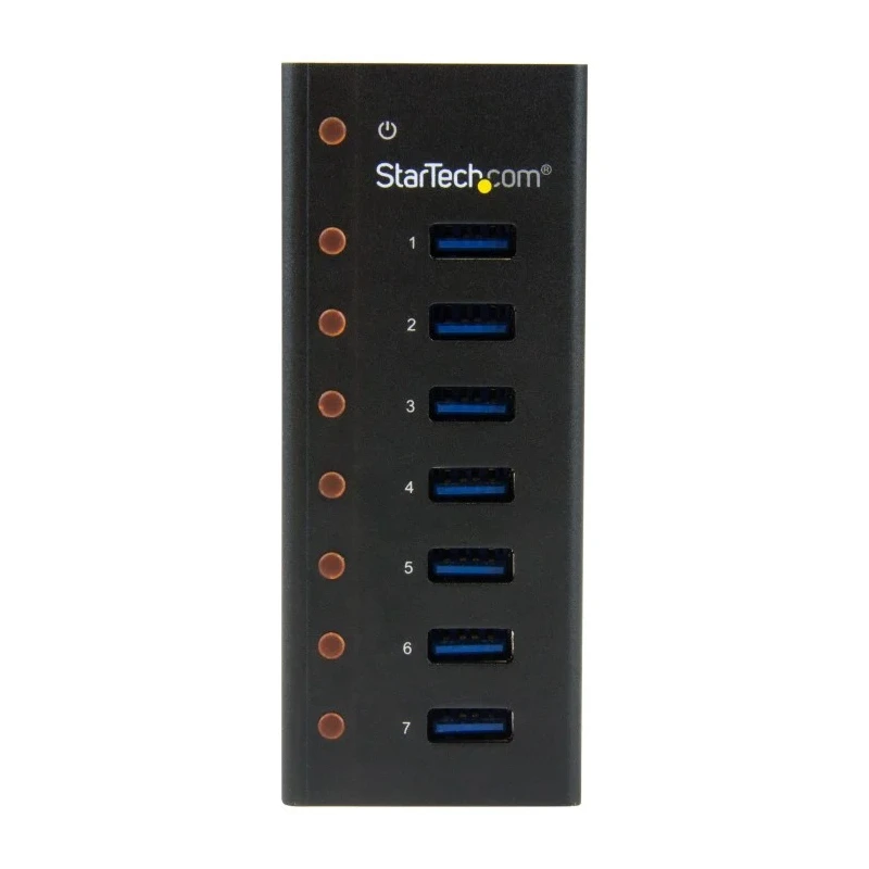 StarTech.com 7 Port USB 3.0 USB Hub with AC Adapter Powered Compact Design ST7300U3M
