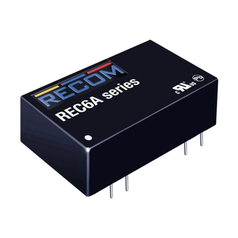 Recom DC/DC Converter 5V DC 1.2A 36V DC Input 18V Input 6W Through Hole DIP-24 Package REC6A