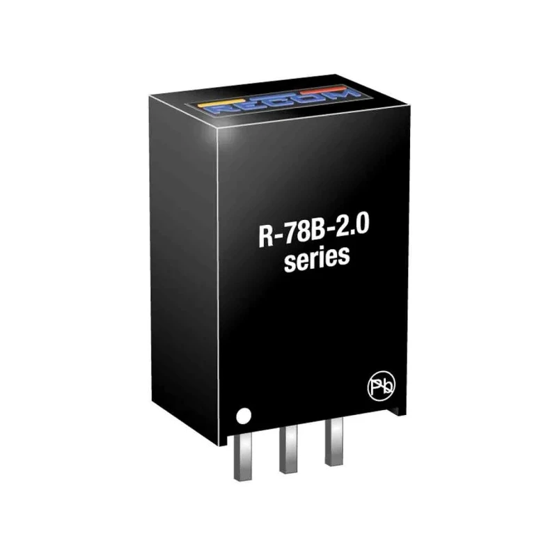 Recom Switching Regulator Through Hole 5V DC Output Voltage 2A Output Current SIP-3 Package R-78B5.0-2.0