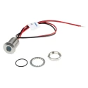 RS PRO Blue Panel Mount Indicator, 1.8V dc, 3.3V dc, 20mA, Lead Wire Termination, IP67, Flush Bezel 139-3358