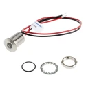 RS PRO Yellow Panel Mount Indicator, 10.8V dc, 13.2V dc, 20mA, Lead Wire Termination, IP67 Flush Bezel 139-3372