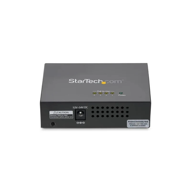 StarTech.com  RJ45 Ethernet Switch, 4 Ports, Full Duplex, 2Gbps Data Rate, 100m Transfer Distance, Steel Enclosure