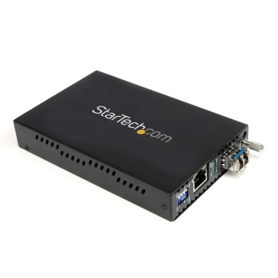 StarTech.com Gigabit LC RJ45 Single Mode Fibre Media Converter 2 Ports 40 km ET1000S40LC2