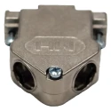 MH Connectors Zinc Angled D-Sub Backshell 15 Contacts Nickel Plated Housing MHDU45 