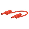 Staubli Connector Test Lead 10A, 600V, Red, 1 m Lead Length 65.9179-100-22