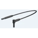Staubli Connector Test Lead 10A, 600V, Black, 1 m Lead Length 65.9577-100-21