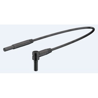 Staubli Connector Test Lead 10A, 600V, Black, 1 m Lead Length 65.9577-100-21
